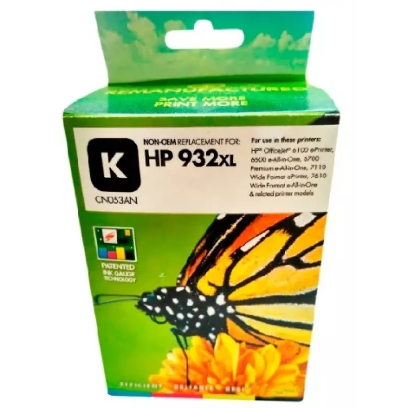 Cartridge Compatible Static-Control Hewlett-Packard 932XL CN053AE 100ml Black