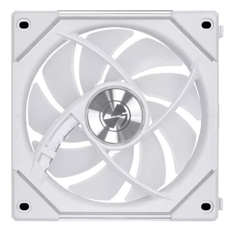 120mm Lian Li UNI FAN SL-INF Wireless ARGB PWM — White, modular magnetic fan system