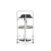 Sanitary Wheelchair and Shower Trolley MDH BMW02 – Lightweight Foldable Commode Chair