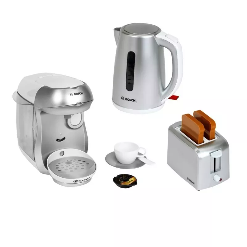 KLEIN Breakfast set silver — children's role-play kitchen breakfast playset
