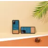Smartphone case man and wood Galaxy Note 20 denim black — protective denim-style cover
