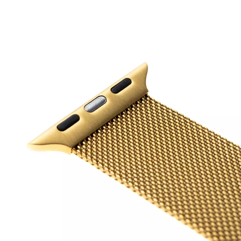 Metal mesh replacement strap FIXED FIXMEST-434-GD for Apple Watch 42/44/45/46/49 mm, gold finish