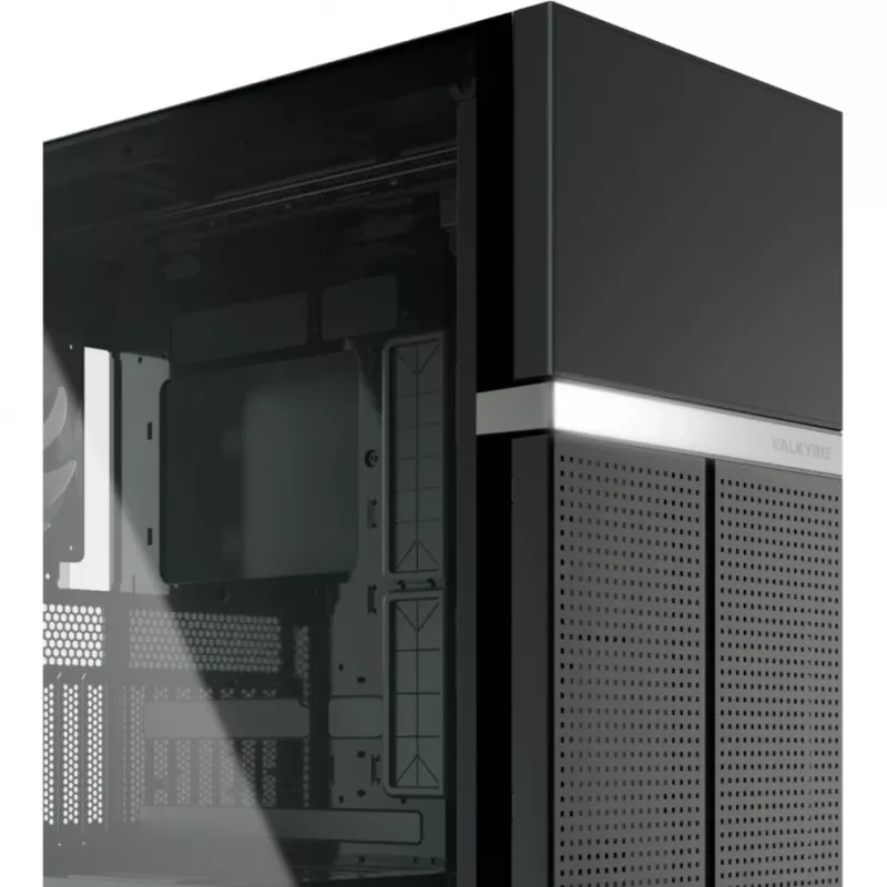 VK02 Lite, Tower-Enclosure black, Tempered Glass