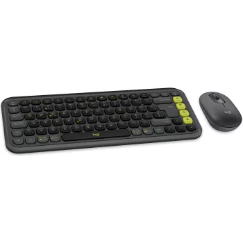 Logitech POP ICON COMBO Swiss, Grafit/Green, Bluetooth, Swiss, 920-013275