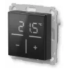 Glass wall thermostat Homematic IP with CO₂ sensor — mechanical, black, 230 V, IP20