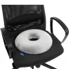 Pressure cushion TIMAGO SUPPORT TIM opening — foam seating cushion with centre hole, 390×390×80 mm, grey