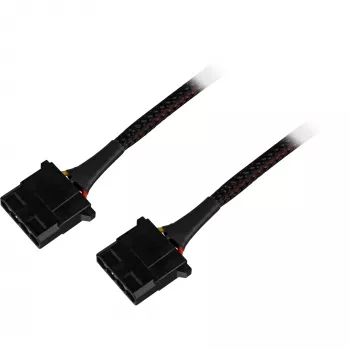 Sharkoon SATA Y power adapter 4P Molex 0.15m bk - Digital/Data - power supply