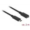 USB Cable DeLOCK SuperSpeed USB 3.2 Gen 1 2m USB C Black