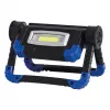 Work light RealPower 463617 floodlight, LED 10 W, 2 bulbs, battery AA, IPX2, black