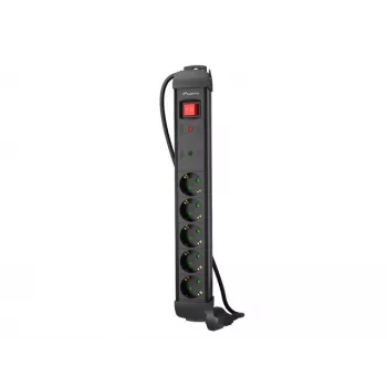 Lanberg SP1-05F-0300-BK Power Extension 3 M 5 AC Outlet(s) Indoor Blac