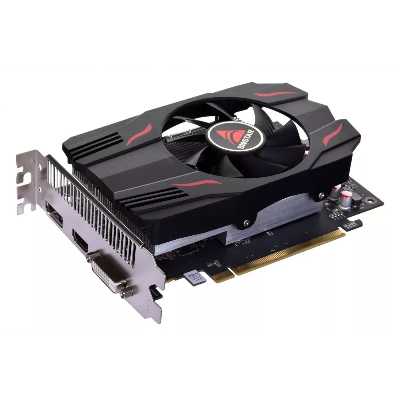 Graphics card BIOSTAR Radeon RX 550 4 GB GDDR5, 1100 MHz GPU, 6000 MHz memory, 128-bit, PCIe 3.0, single-fan