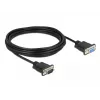 Serial Cable DeLOCK 86598 Black 5m RS-232 Sub-D9