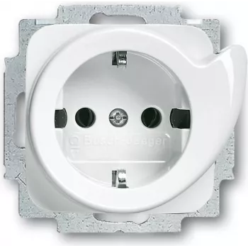 BUSCH JAEGER 2011-0-2605 - CEE 7/3 - 2P+E - White - 250 V - 16 A - 71 mm
