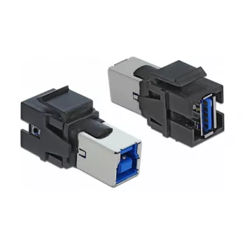Keystone module DeLOCK 86395 Flat Black USB A