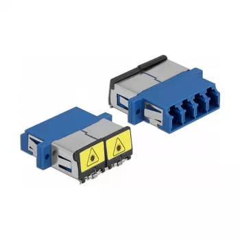 Optical Fiber Coupler DeLOCK 86903 LC Quad female to LC Quad female Single-mode blue