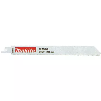 MAKITA BIM RECIPROCATING SAW BLADE 200x0,9mm /5pcs. STEEL, MET. COLOUR. 1.2-3mm
