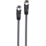 shiverpeaks ®-BASIC-S--Satellite Connection Cable, F-Plug - F-Plug, 100% Shielded, Central Pin, > 100 dB, black, 1,5m (BS80092-128S)
