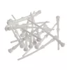 Akasa AK-MX003-WKT20 Anti-Vibration PC Fan Mounts, White, 20 Pack