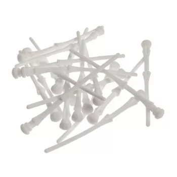 Akasa AK-MX003-WKT20 Anti-Vibration PC Fan Mounts, White, 20 Pack