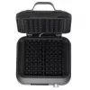 Waffle maker Adler AD 3087 — electric Belgian waffle iron, 2200 W, 2 rectangular plates 9×17 cm, black