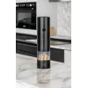 Salt grinder PROMIS MP34, ceramic blade, adjustable grind, 180 mm, black, USB