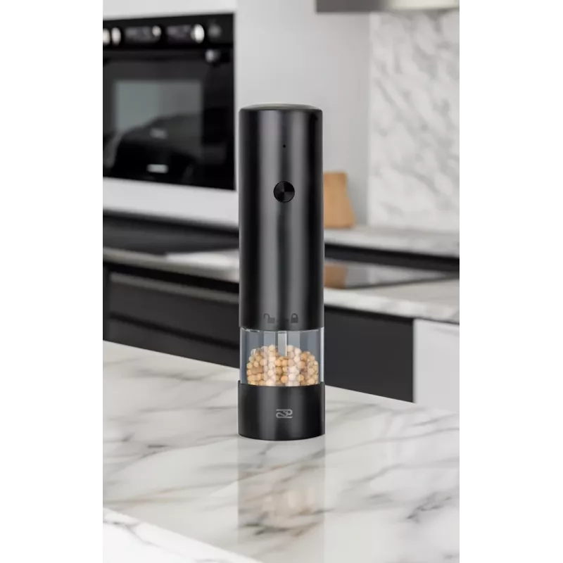 Salt grinder PROMIS MP34, ceramic blade, adjustable grind, 180 mm, black, USB