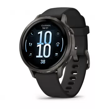 Garmin Venu 4 3.05 cm (1.2) AMOLED 41 mm Digital 390 x 390 pixels Touchscreen Black Wi-Fi GPS (satellite)