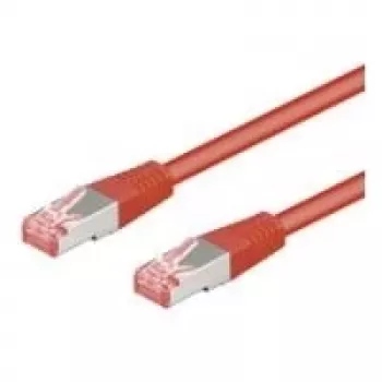 Wentronic Goobay CAT 6 Patch Cable, S/FTP (PiMF), Red, 15 m - LSZH Halogen-Free, Copper (68284)
