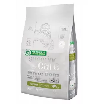 Dry dog food nature’s protection Superior Care White Dogs Grain Free Junior Small 1.5 kg — Fish, Protein 26%, Fat 15%