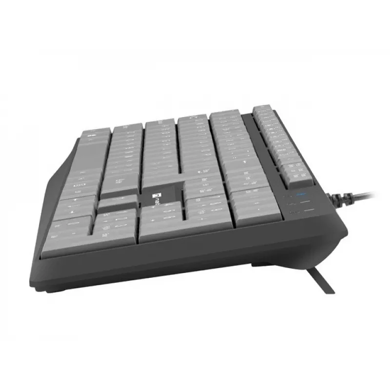 Wired full-size keyboard NATEC NKL-1507 USB QWERTY US International Grey/Black, 105 keys, numeric keypad