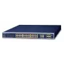 PLANET GS-4210-24P4C - Switch - managed - 24 x 10/100/1000 (PoE+) + 4 x Combo Gigabit-SFP - Desktop, rack-mountable - PoE+ (220 W) (GS-4210-24P4C)
