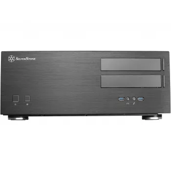 SilverStone Grandia GD08 - Desktop - SSI EEB - without Power Supply - Black - USB/Audio