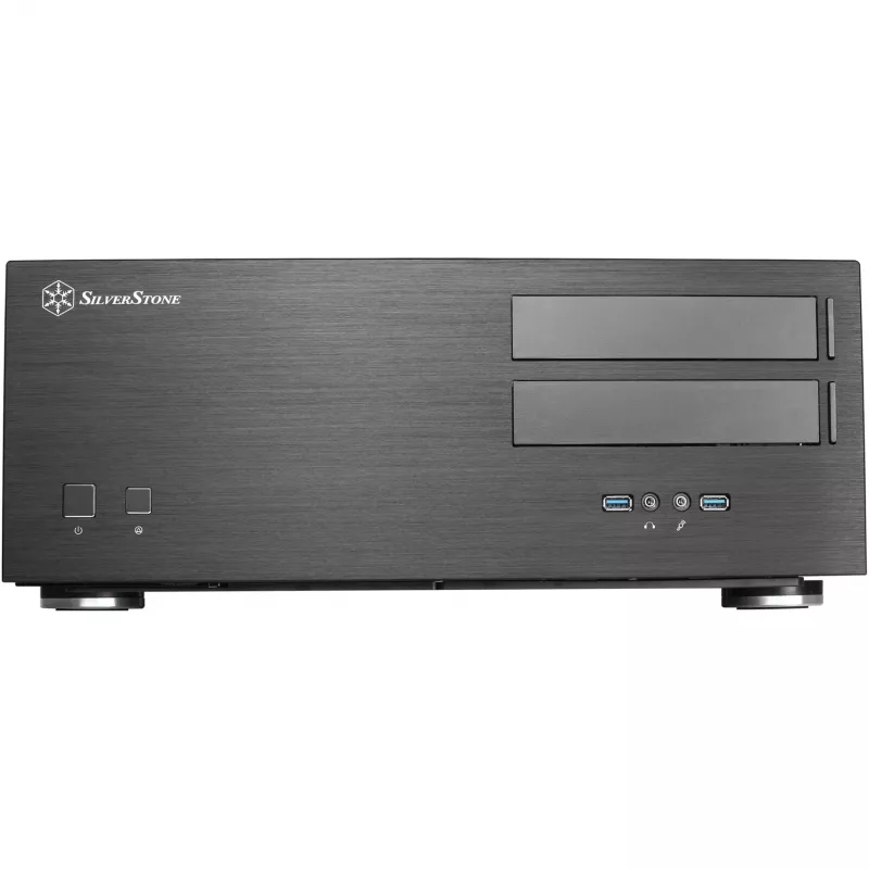 SilverStone Grandia GD08 - Desktop - SSI EEB - without Power Supply - Black - USB/Audio