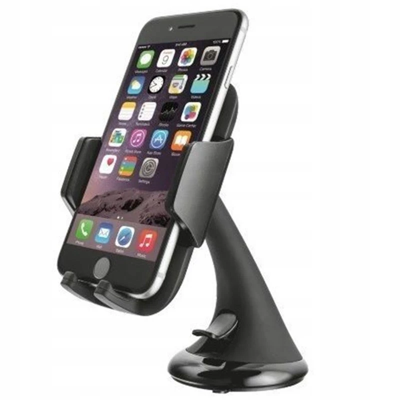 Passive car phone holder ESPERANZA EMH113 — black, 360° rotation for mobile phones/smartphones