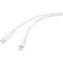 Renkforce USB Cable USB 2.0 USB-C Plug Apple Lightning Plug White (RF-6857550)