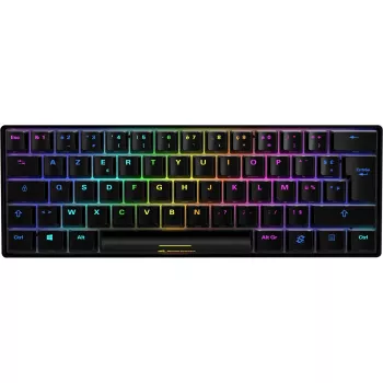 Sharkoon SGK50 S4 Keyboard Gaming USB AZERTY French Black 60% RGB LED