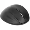 Manhattan Ergonomic Wireless Mouse, Right Handed, Adjustable 800/1200/1600dpi, 2.4Ghz (up to 10m), Six Button with Scroll Wheel, Combo USB=A and USB-C receiver, Black, AA battery (included), Three Year Warranty