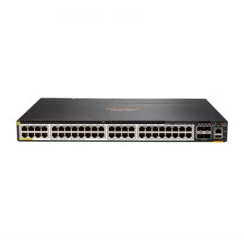 Hewlett Packard Enterprise HPE Aruba 6300M - Switch - L3 - managed - 48 x 100/1000/2,5G/5G (PoE+) + 4 x 1 Gigabit / 10 Gigabit / 25 Gigabit / 50 Gigabit SFP56 (Uplink / Stacking) -