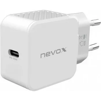 nevox USB PD Type C Charger (Power Adapter) 30 Watt White (2008)