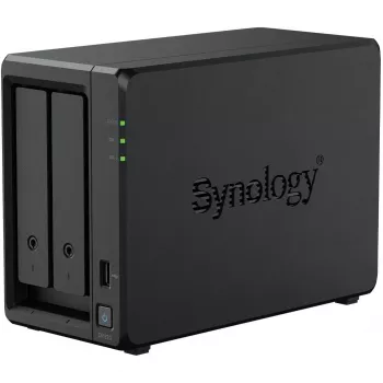 NAS storage server SYNOLOGY DP320 Desktop R1600, 8 GB RAM, 16 TB, 2-bay, HDD support, RAID, Black