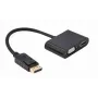 DisplayPort cable Gembird A-DPM-HDMIFVGAF-01 0.1 m Black