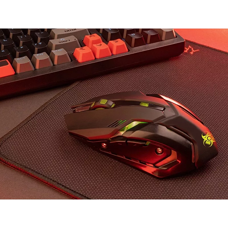 Wireless ergonomic gaming mouse TRACER ROCKY RF NANO - compact design, wireless RF connection