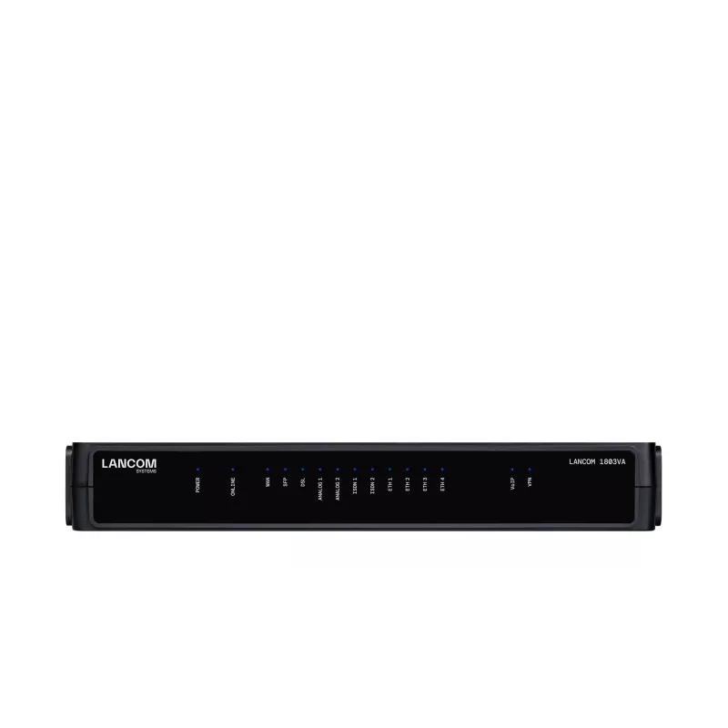 Router LANCOM 1803VA Black 1 Fan SNMP Ethernet 10 100 1000 Mbit/s