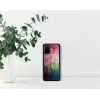 Phone case iKins for Samsung Galaxy S20+ — water flower design, black