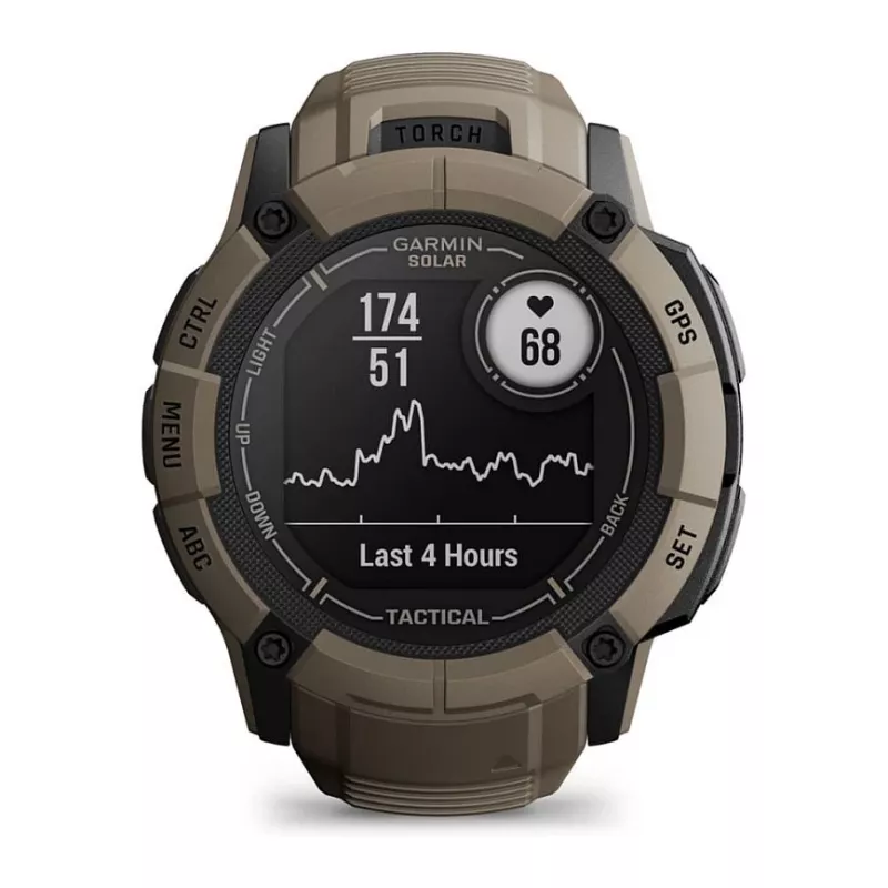 Garmin Instinct 2X Solar Tactical Edition 2.79 cm (1.1) MIP 50 mm Digital 176 x 176 pixels Touchscreen Green GPS (satellite)
