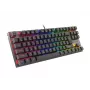 GAMING KEYBOARD GENESIS THOR 303 TKL CZ/SK RGB BACKLIGHT MECHANICAL RED BLACK HOT SWAP