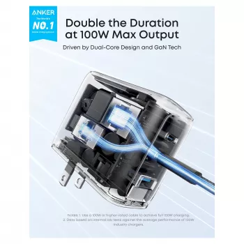 Anker B121BGZ1 Power Adapter Grey