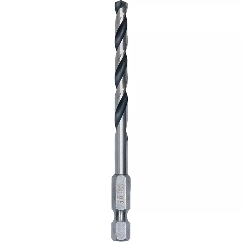 Bosch PointTeQ Hex HSS Twist Drill Bit, 5 mm