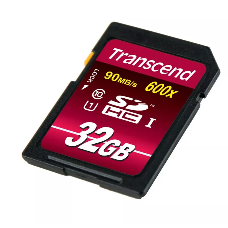 Flash Memory Transcend 32GB SDHC UHS-I 600x TS32GSDHC10U1