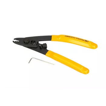 Fiber optic stripper Extralink CFS-3 for 2–3 mm, 0.9 mm and 0.125 mm fibers, black/yellow